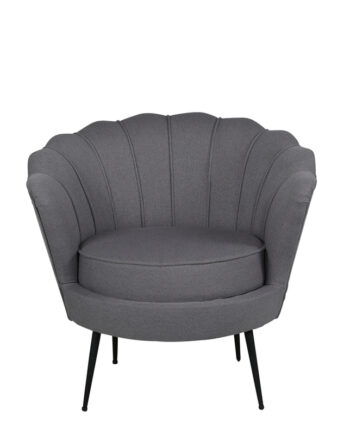 Venture Design Calais Lænestol Grå Polyester Og Sort Stål