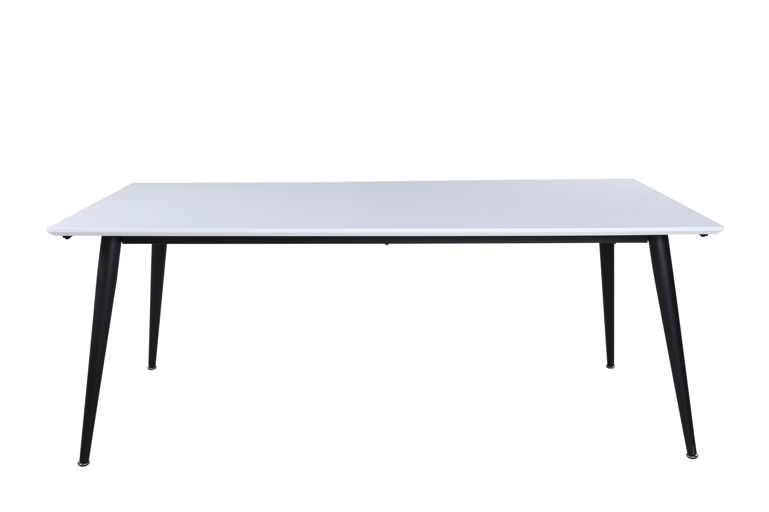 Venture Design Jimmy Spisebord Udtræk Hvid Hpl Og Sort Stål 195x90