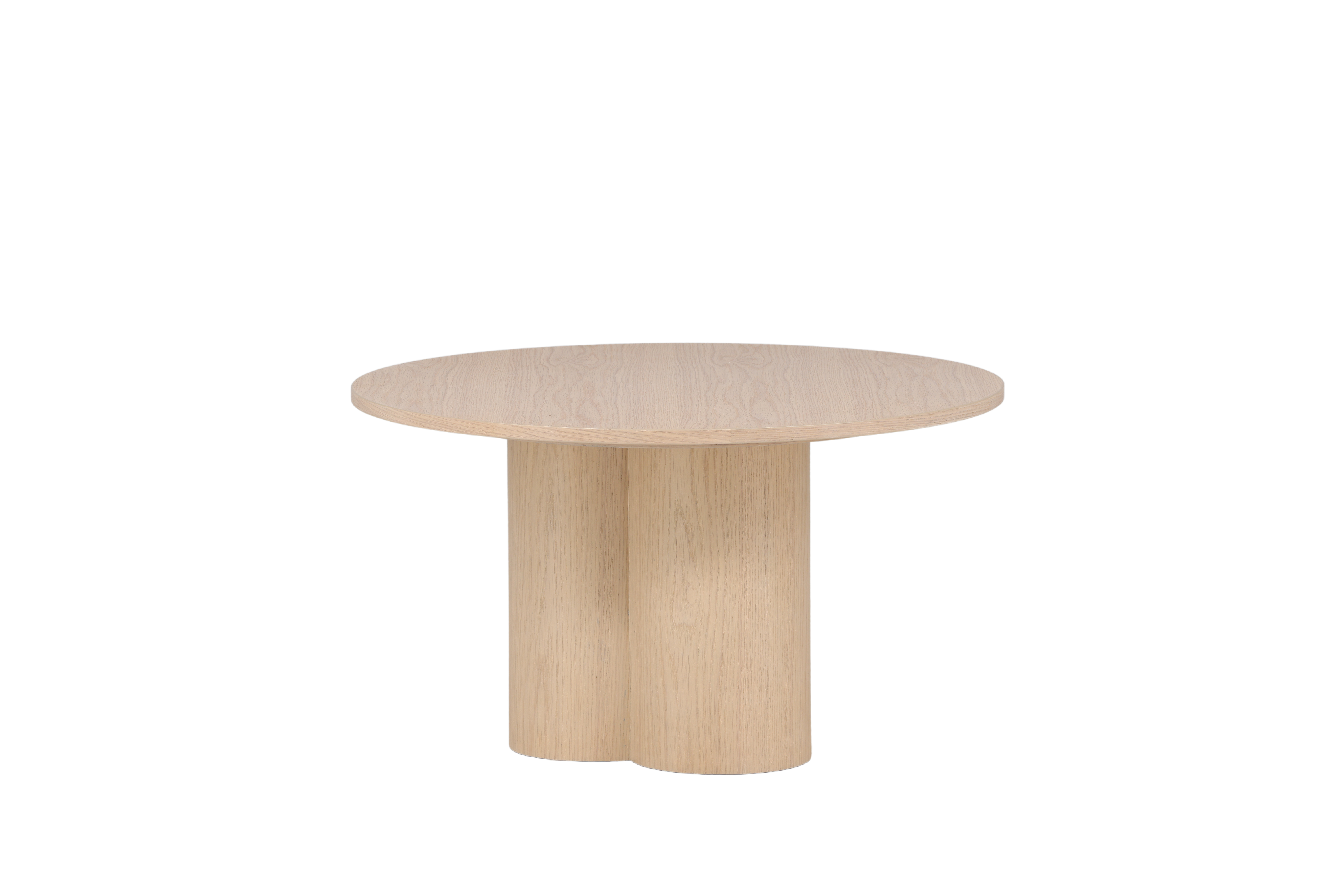 Venture Design Olivia Sofabord  Rund Hvidkalket Finér  ø80