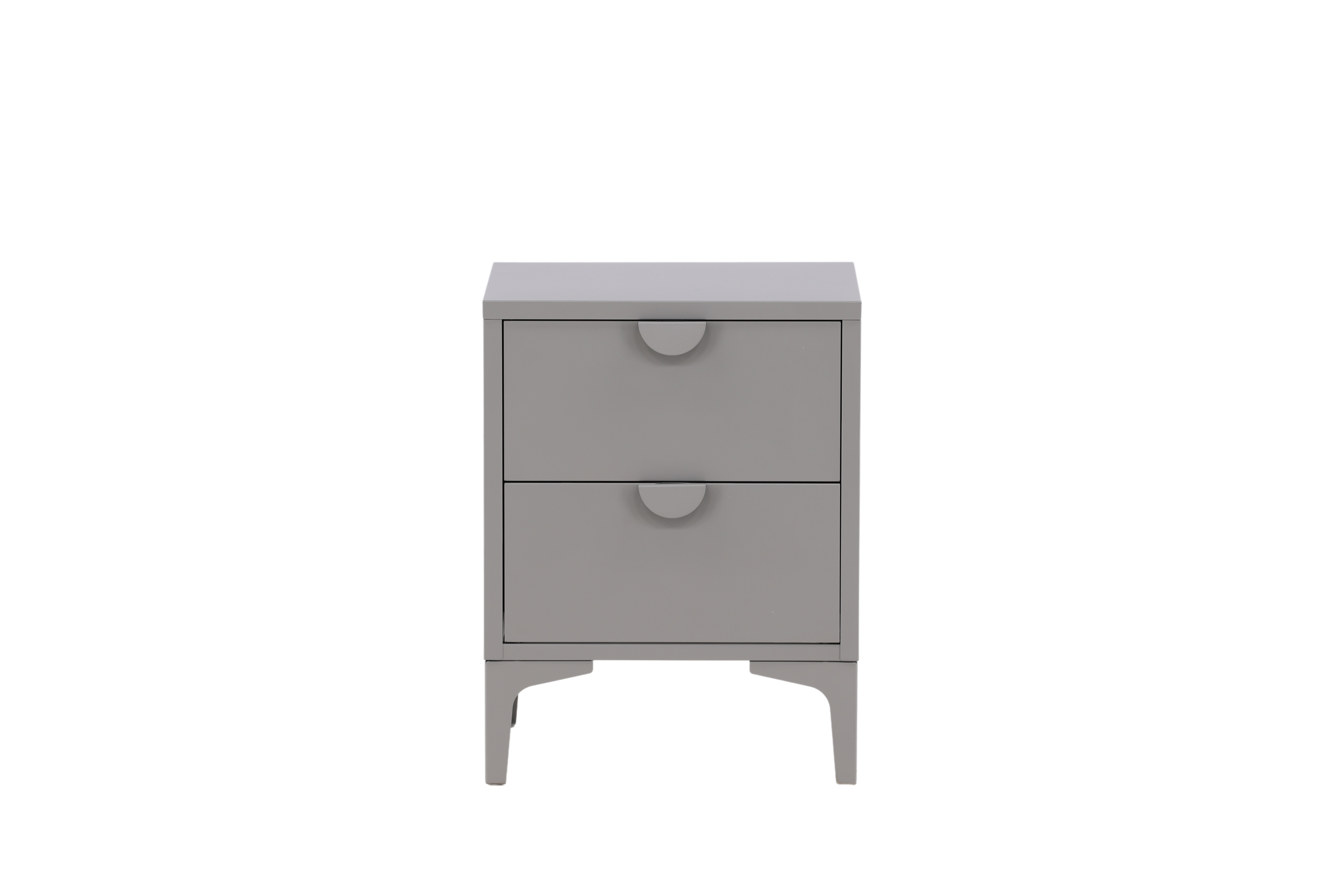 Venture Design Piring Sengebord       Skuffer Lysegrå Stål  45x40