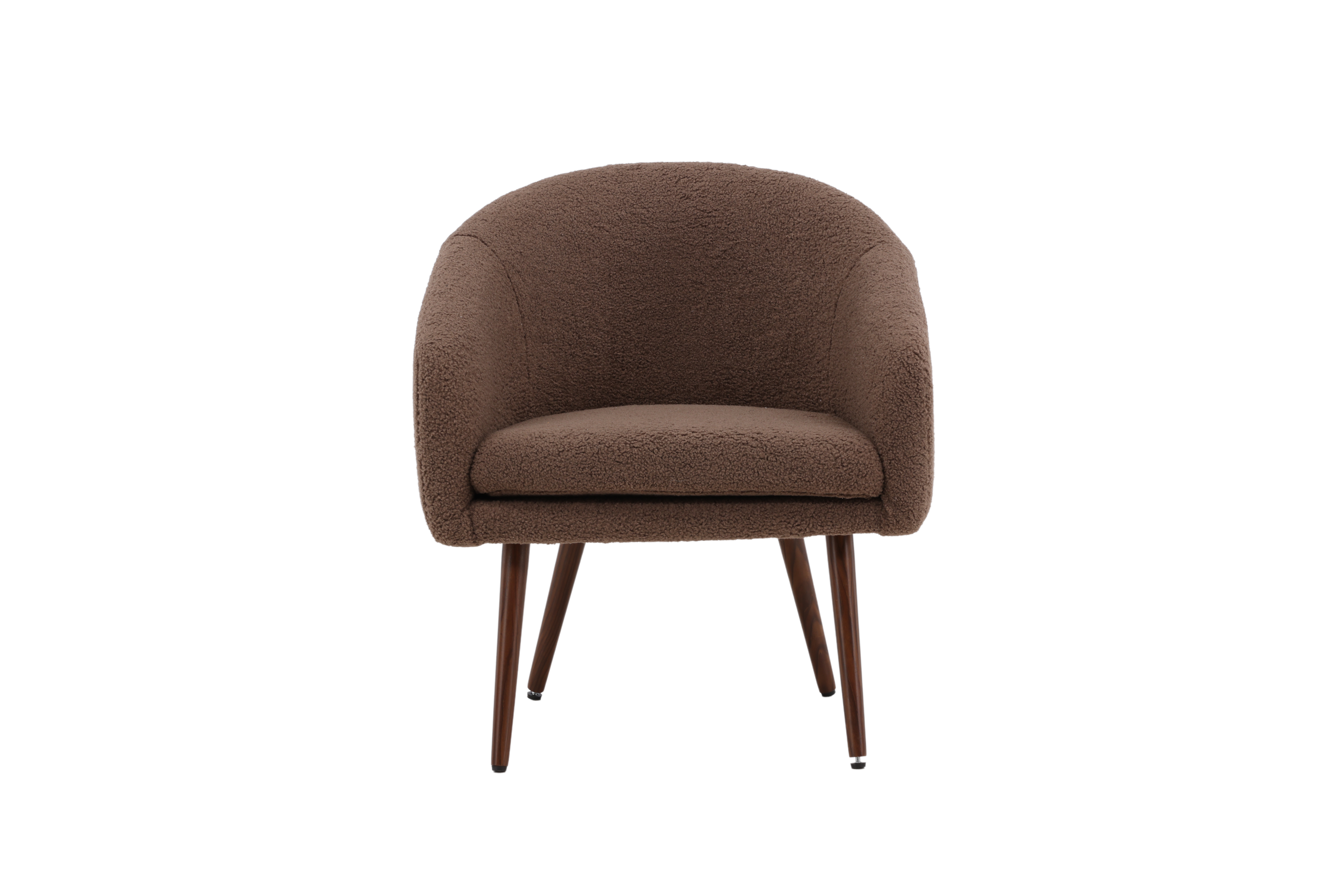Venture Design Wanda Lænestol Brun Bamsestof Polyester Og Mørk Valnød Stål