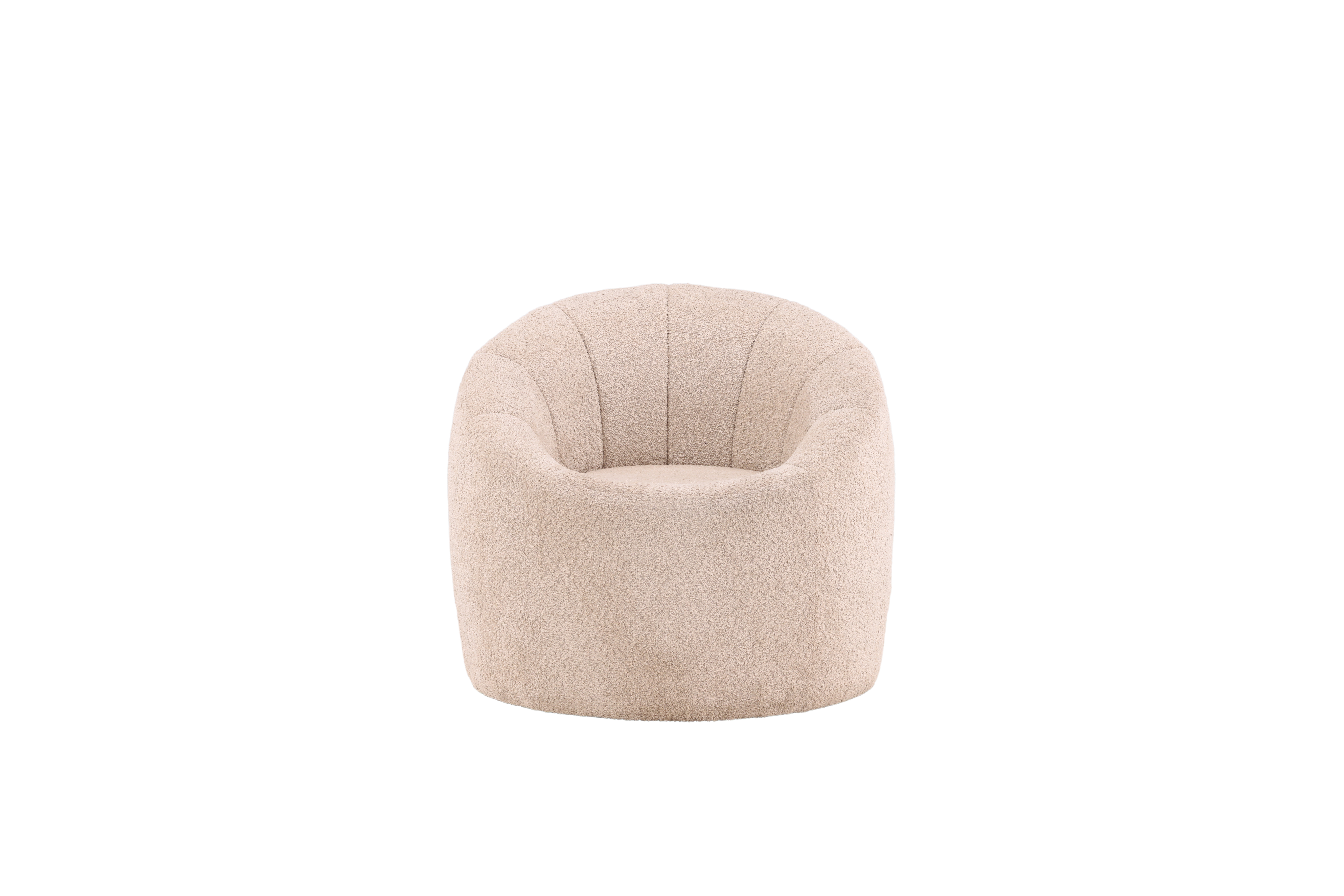 Venture Design Warren Loungestol Beige Bouclé Stof