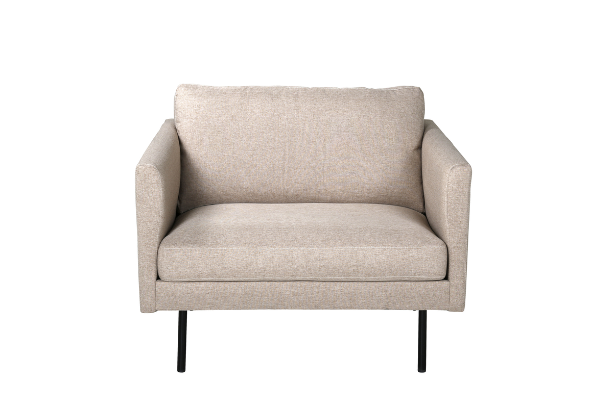 Venture Design Zoom Lænestol Brun Polyester Og Sort Stål