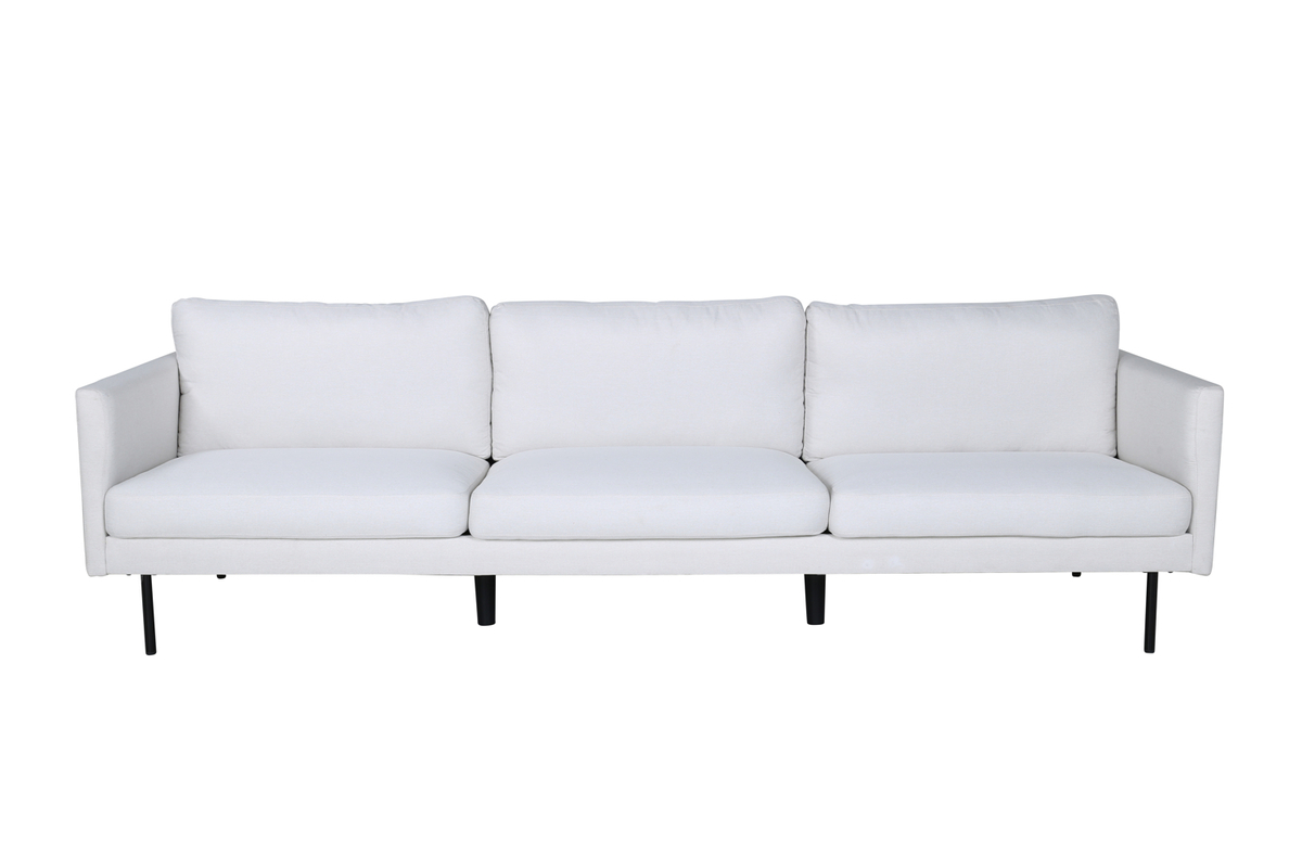 Venture Design Zoom   Pers  Sofa Beige Polyester Og Sort Stål