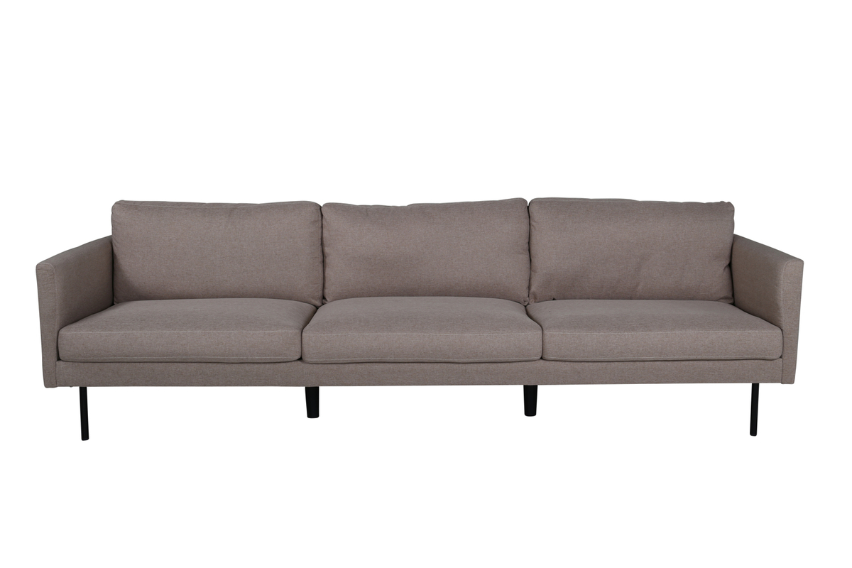 Venture Design Zoom   Pers  Sofa Brun Polyester Og Sort Stål