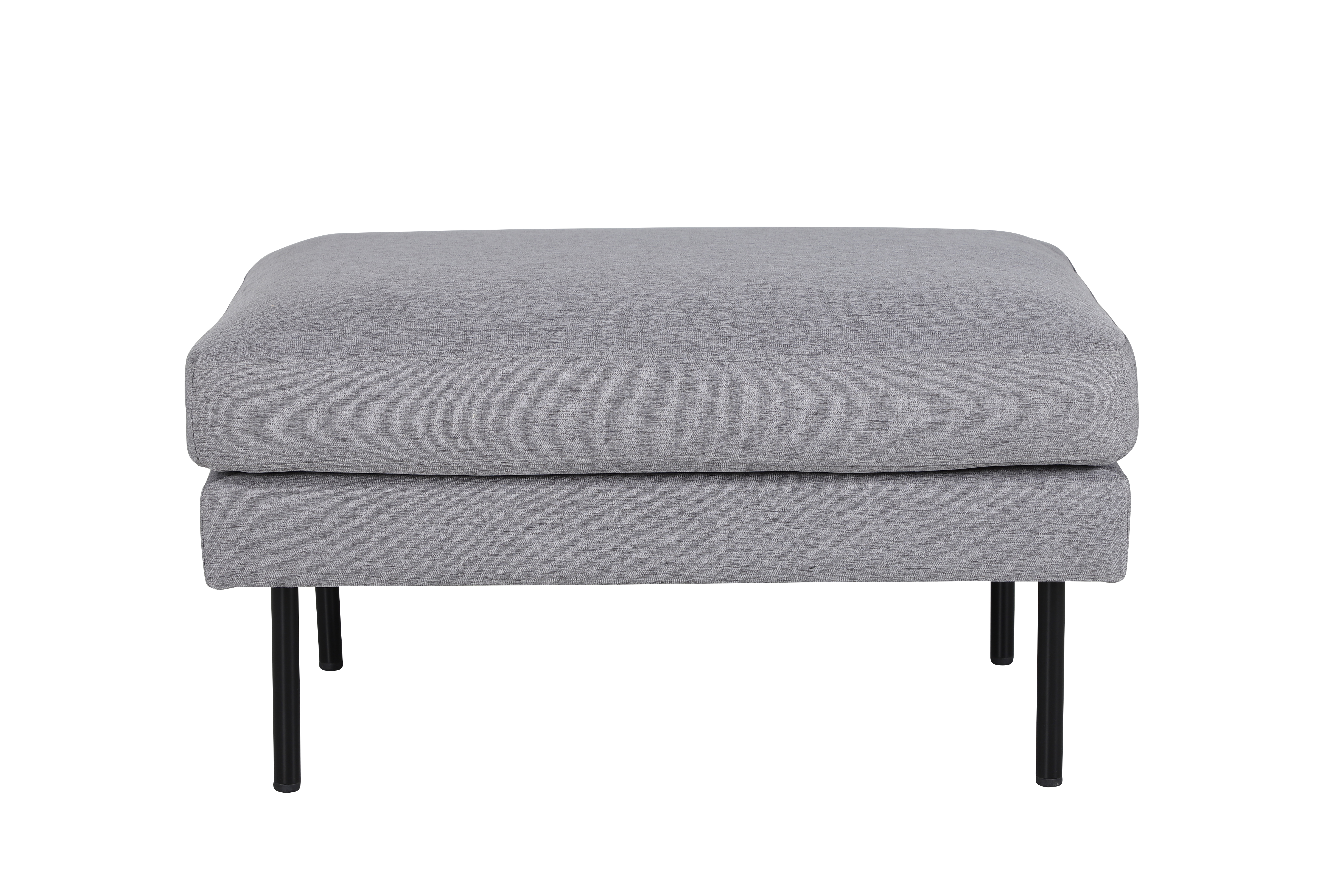 Venture Design Zoom Puf  Rektangulær Grå Polyester Og Sort Stål  85x64
