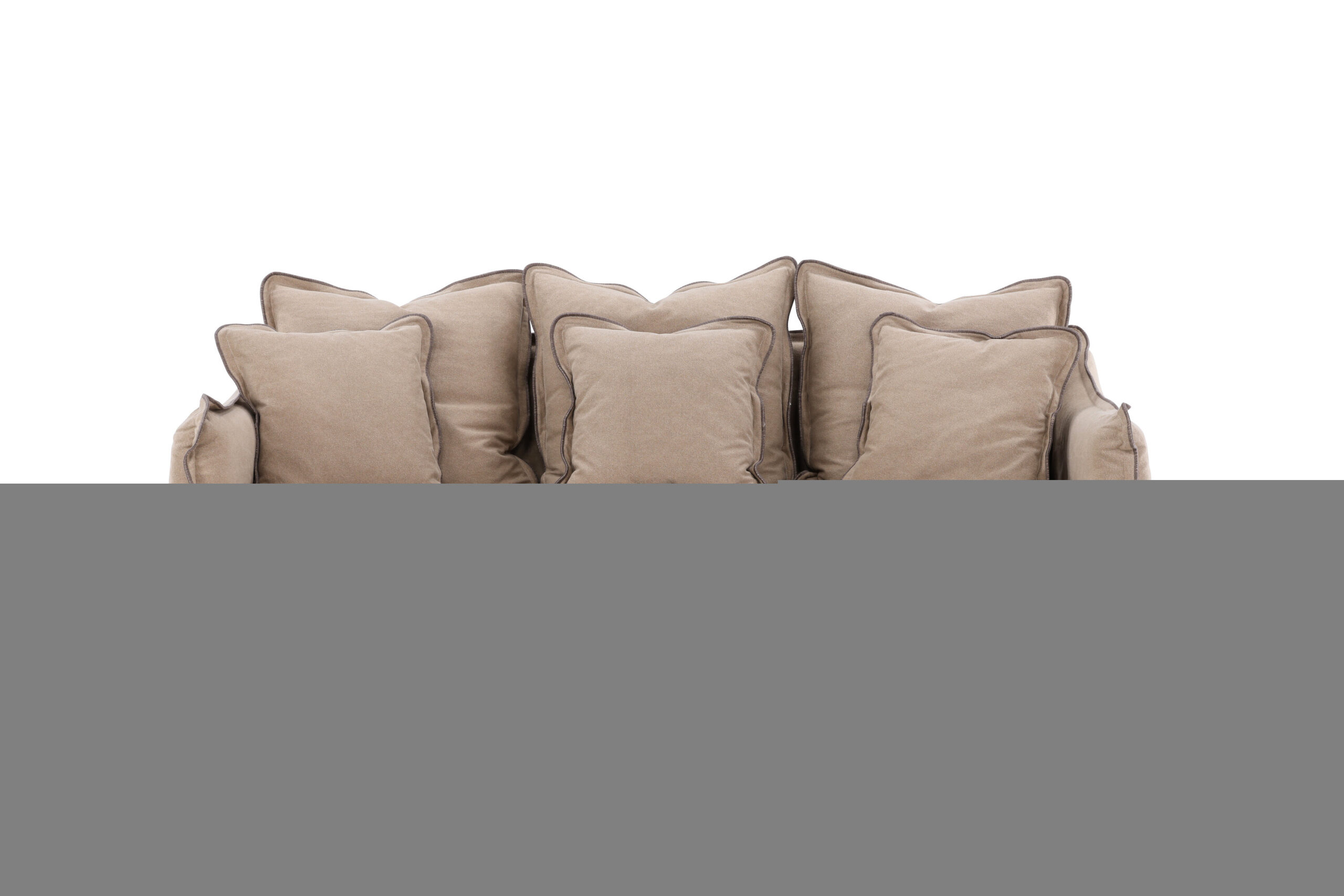 Vind Collection Oskarshamn Pers Sofa Beige-brun Stof Og Birketræ