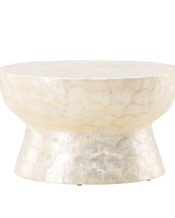 Vind Collection Sandön Sofabord  Rund Beige Capiz  ø70