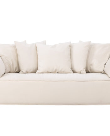 Vind Collection Torekov   Pers  Sofa Beige Polyester Stof Og Birketræ