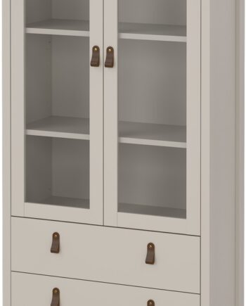 Vitrineskab Vesterholm Lunor  Kashmir    Glasdøre     Skuffer  H199   B78   D32   Cm  Fsc