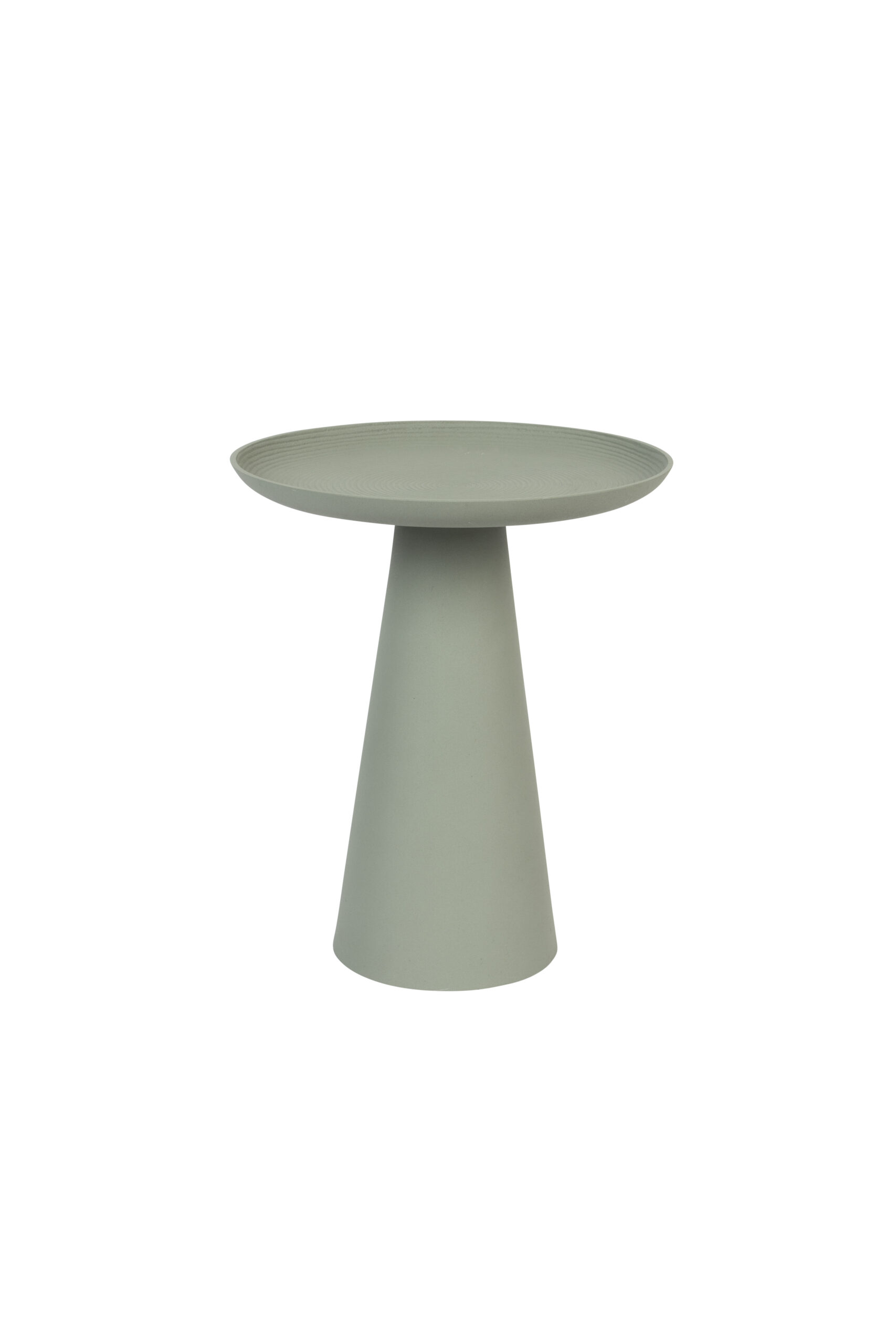 White Label Living Ringar Medium Sidebord Rund Grøn Metal ø34