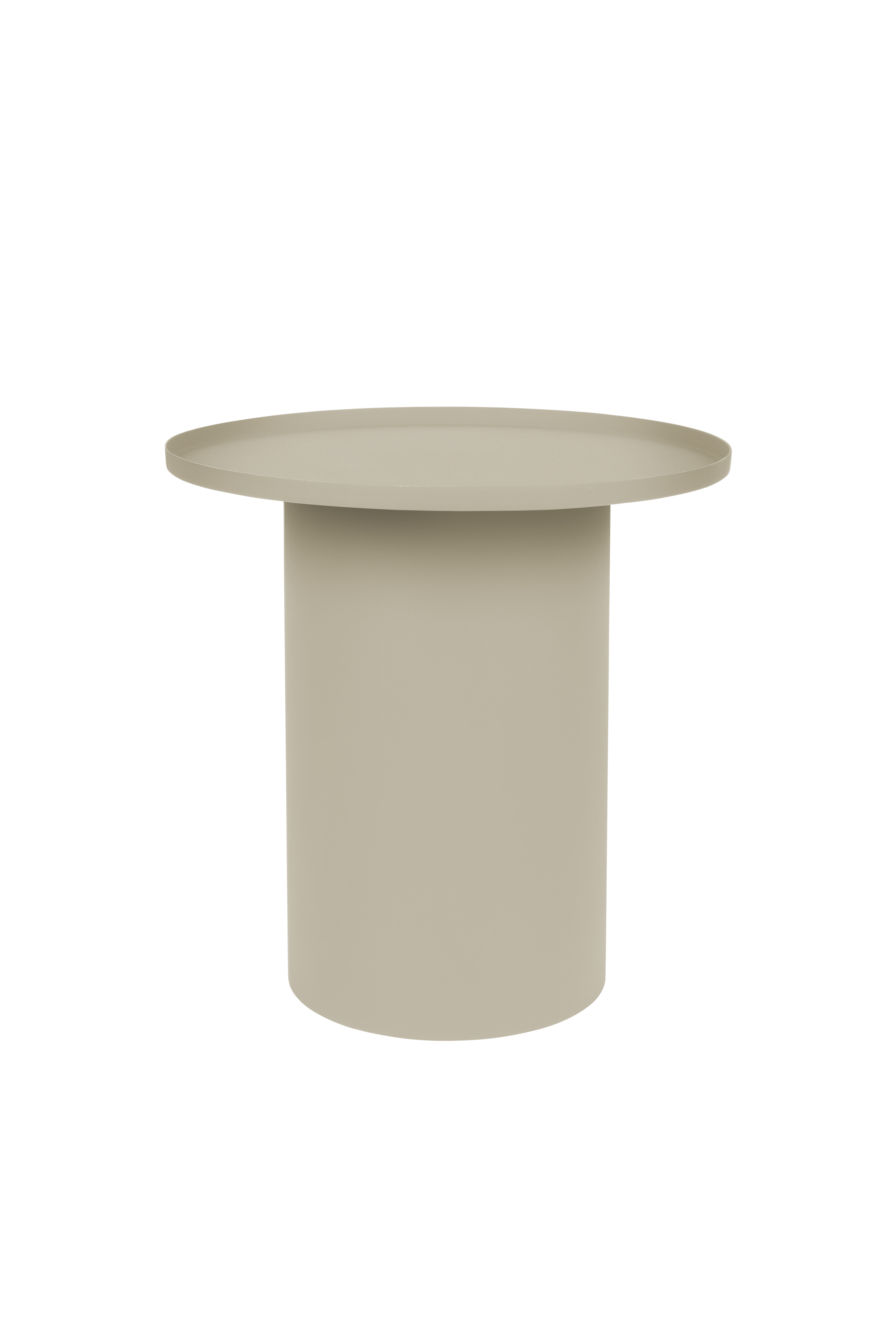 White Label Living Sverre Sidebord  Rund Elfenben Metal  ø45