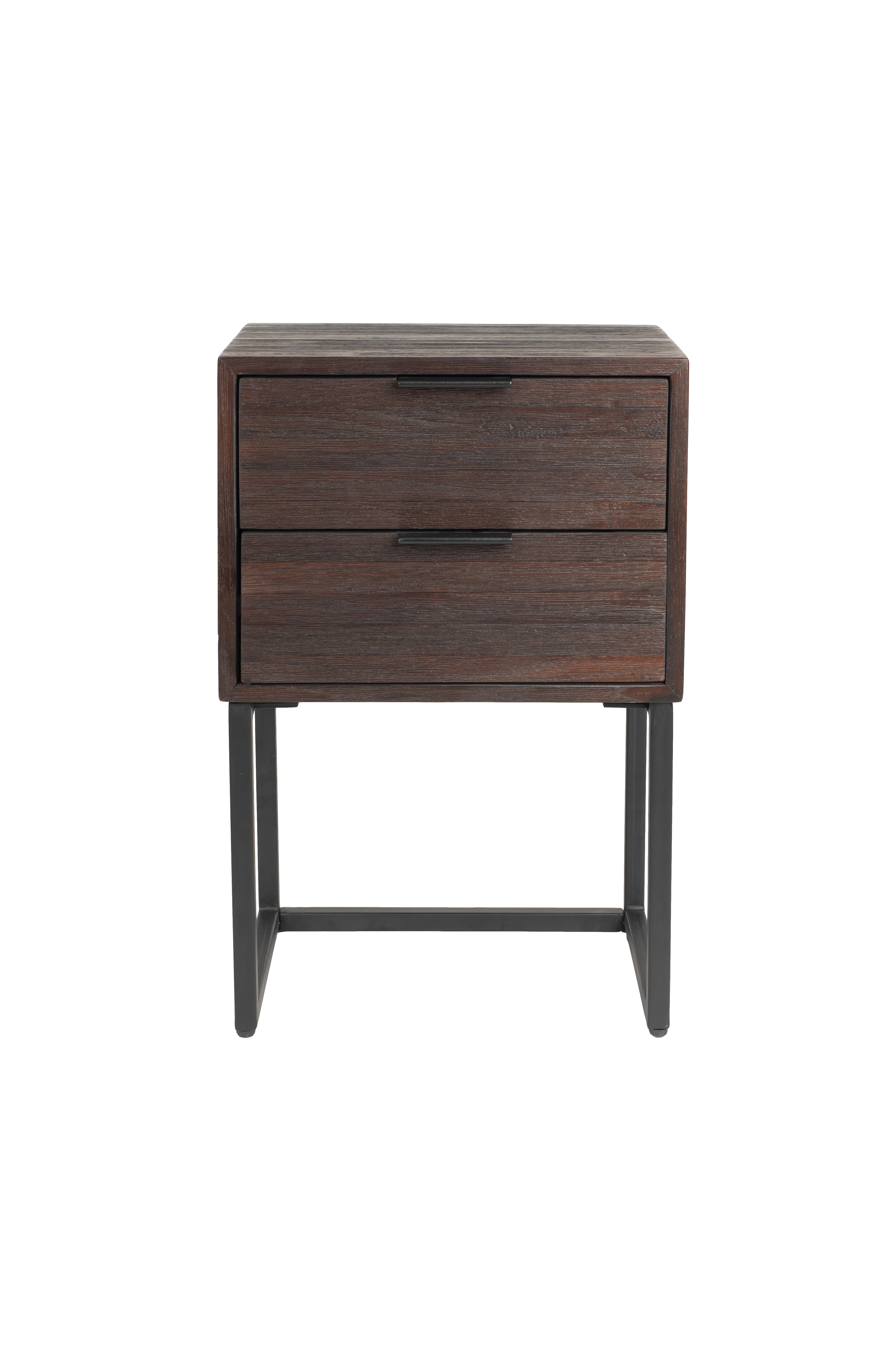White Label Living Webster Sidebord       Skuffer Brun Genbrugsteak Og Jern  40x30