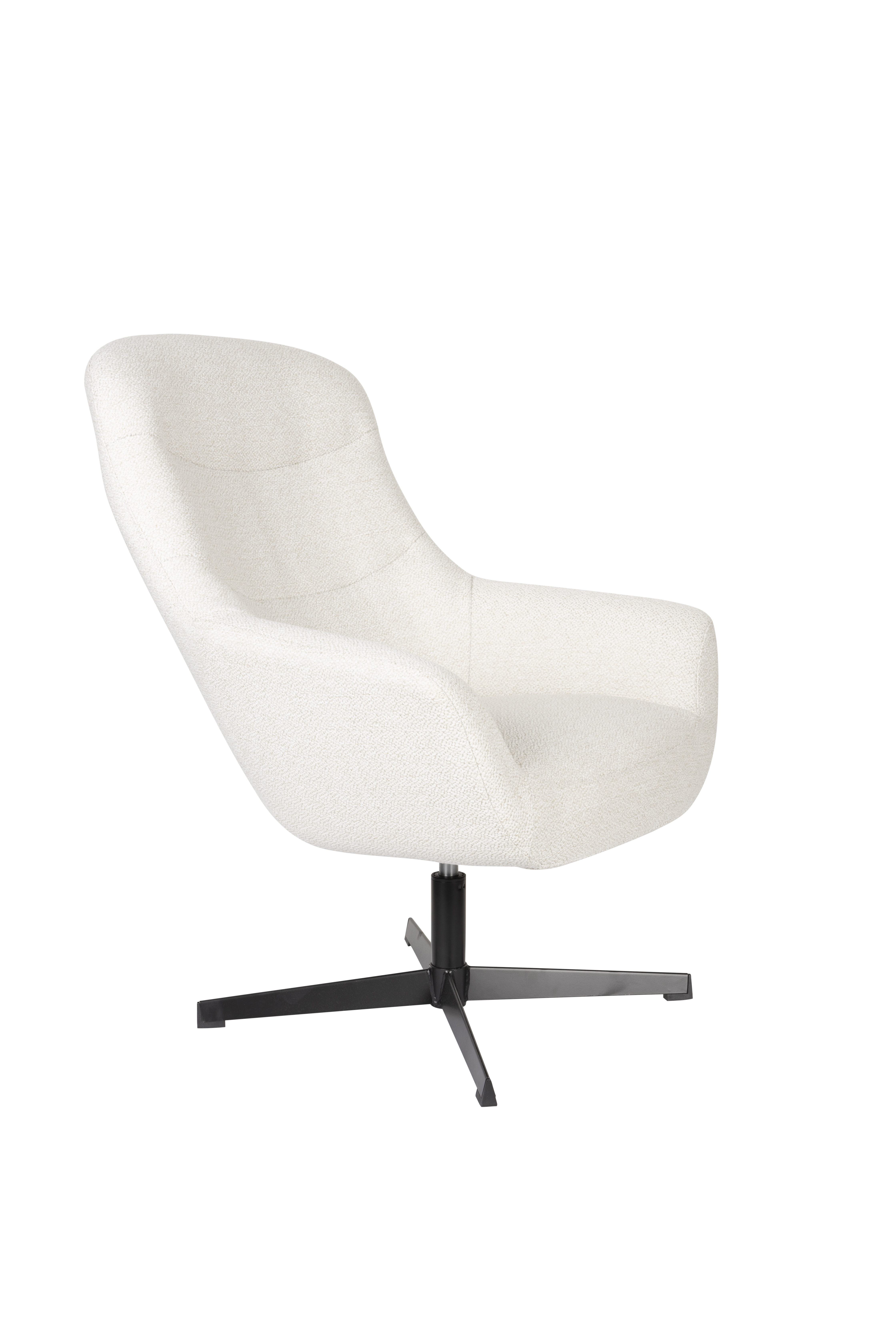 White Label Living Yuki Loungestol     Armlæn Offwhite Stof