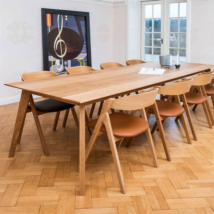 Wood Zone Wz 10 Original Egetræs Spisebord 240   100 Cm