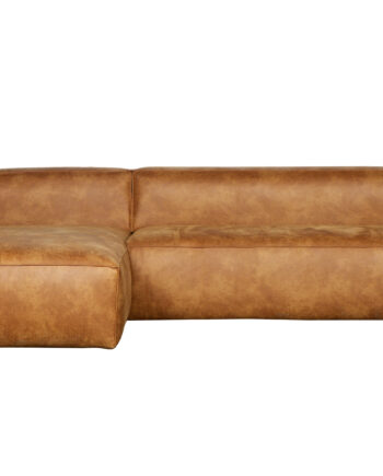 Woood Bean Hjørnesofa  Venstre Cognac Læderfiber Polyester