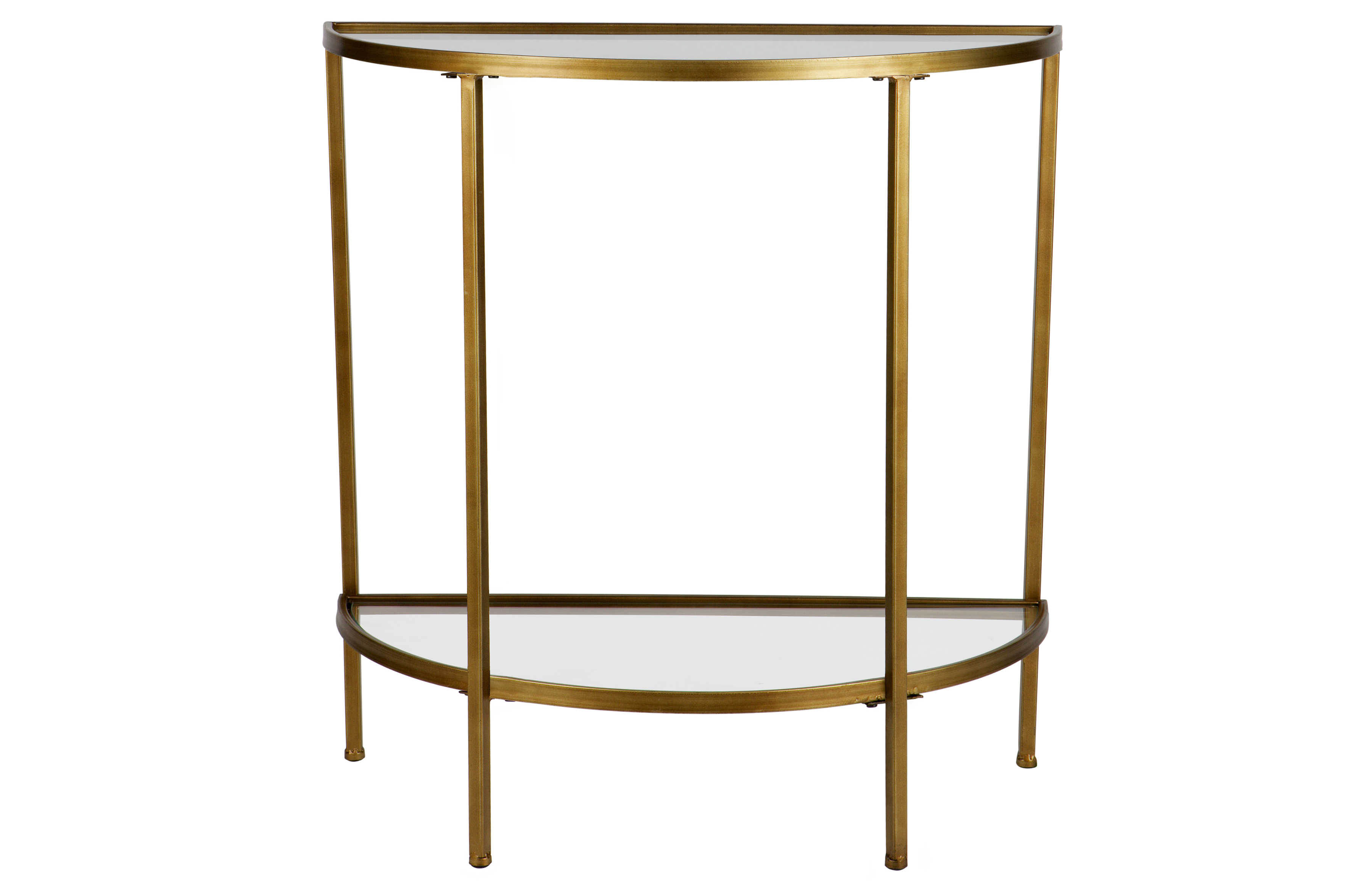 Woood Collection Sidebord       Hylde Glas Og Antik Messing Jern  38x76