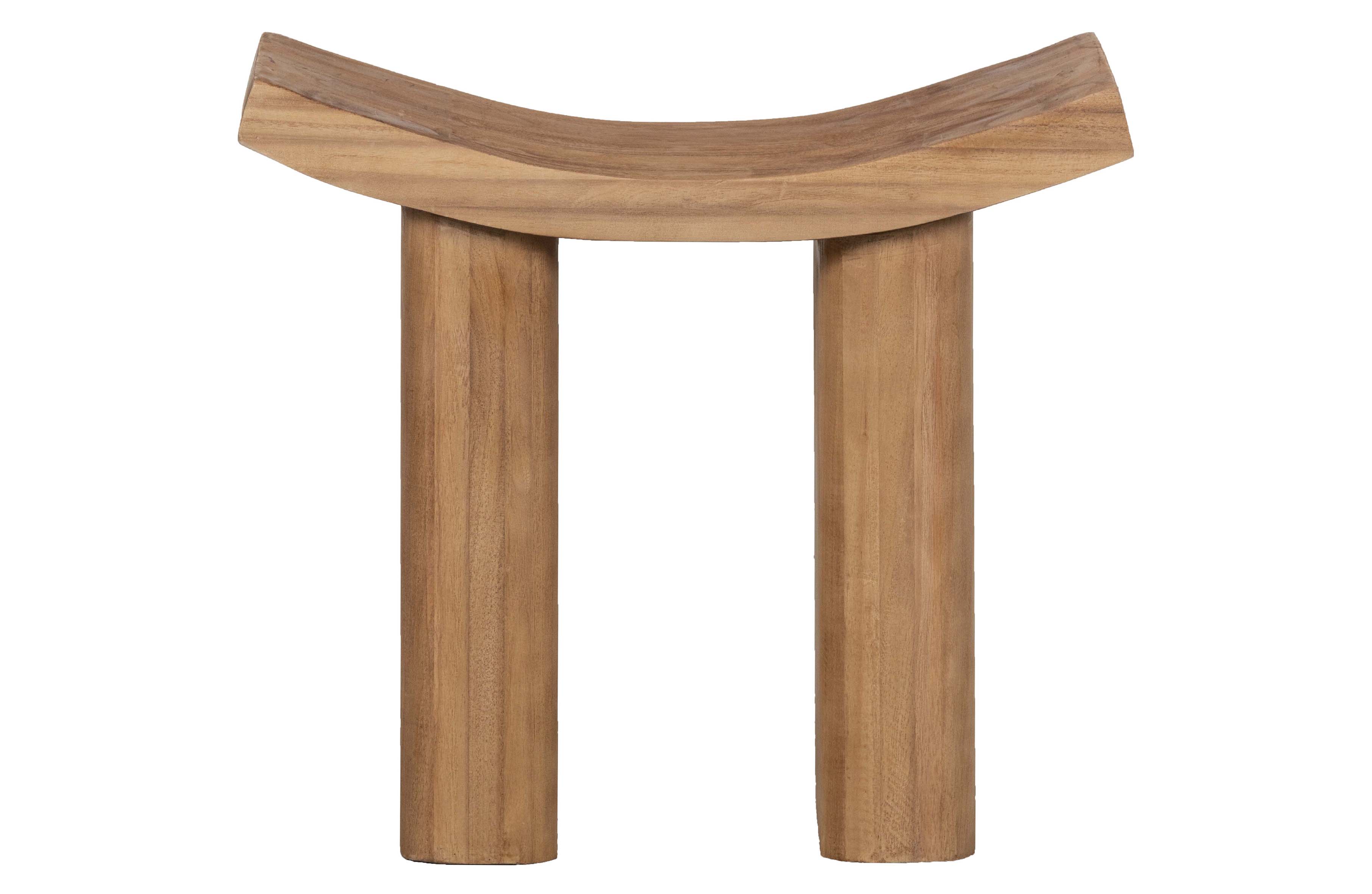 Woood Collection Taburet  Rektangulær Natur Paulowniatræ  50x25