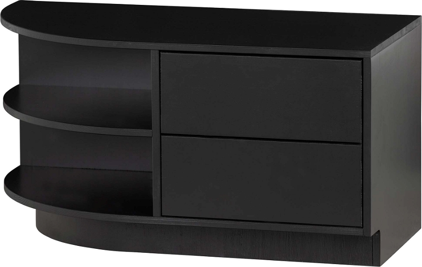 Woood Exclusive Finca Skænk Sideboard   Mat Sort Fyrretræ  Tryk-åben Funktion    Cm Frigang  40ã 78ã 40 Cm