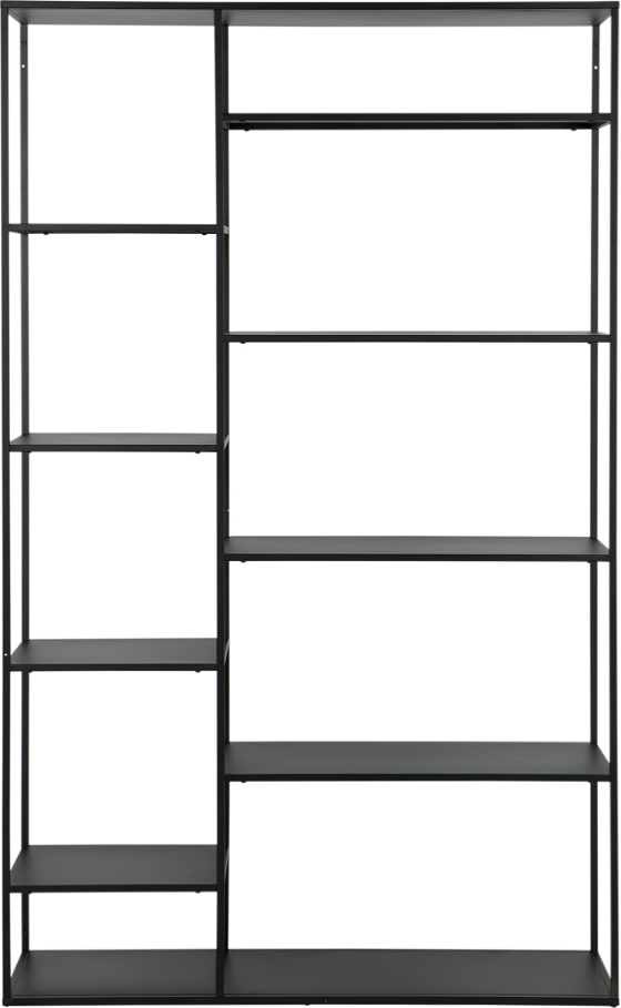 Woood Exclusive June Rumdeler Reol   Sort Metal   Hylder H195ã B120ã D35 Cm