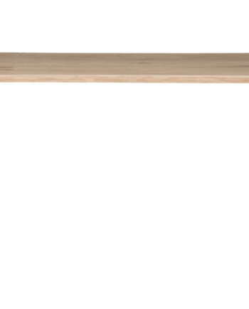 Woood Tablo Træstamme Spisebord     Bølget Kant  Rektangulær Natur Eg Og Sort Stål  180x90