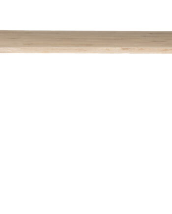 Woood Tablo Træstamme Spisebord     Bølget Kant  Rektangulær Natur Eg Og Sort Stål  180x90