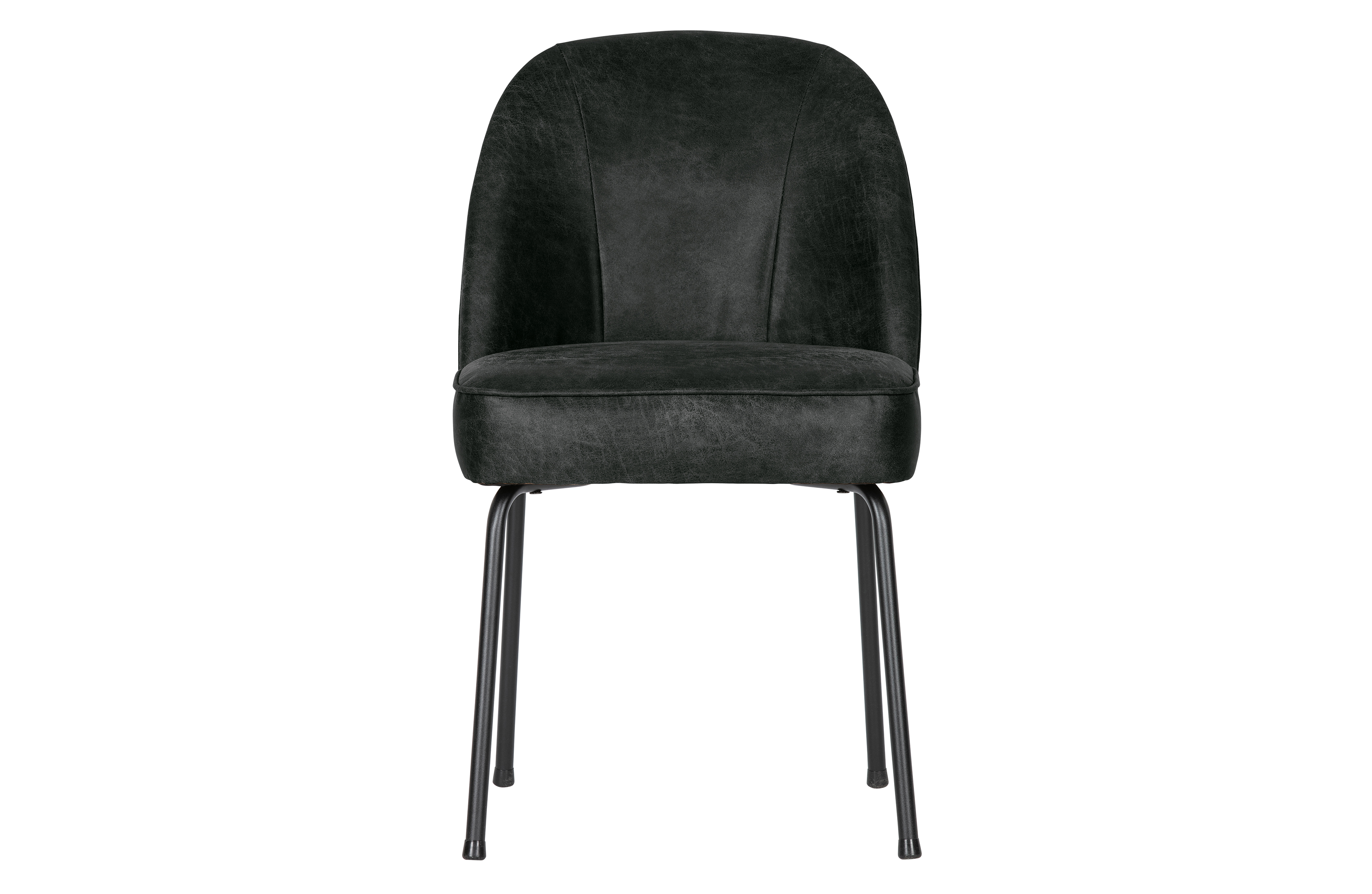 Woood Vogue Spisebordsstol Sort Stof Og Sort Metal