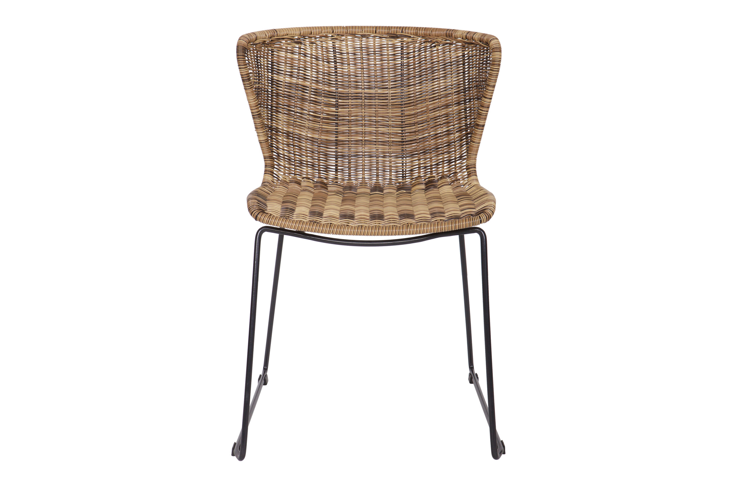 Woood Wings Spisebordsstol Natur Polyesterrattan Og Sort Stål