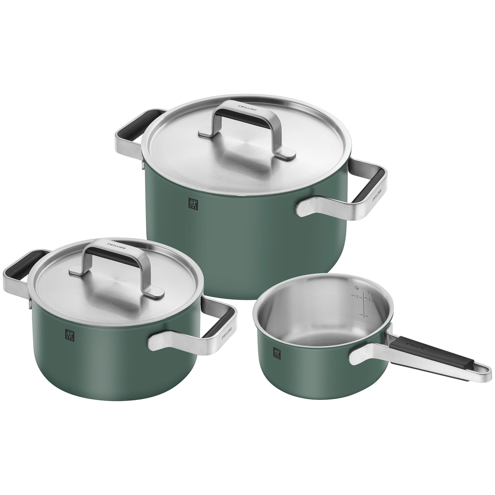 Zwilling Pure Grydesæt Dele Låg Rustfrit Stål Grøn