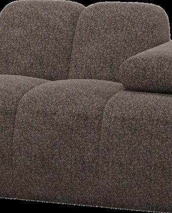 -personers Modulsofa Woood Mojo  Brun Valley   Chenille  Armlæn Højre  Kompakt Loungestol