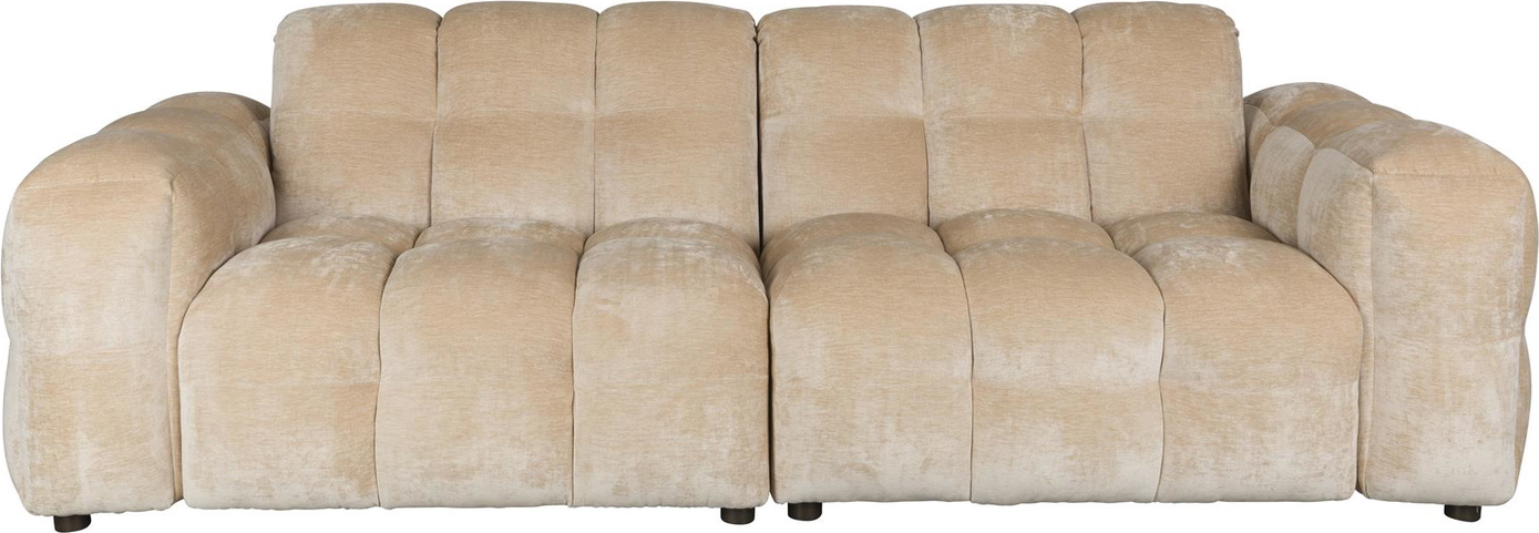 -personers Sofa Dutchbone Hackman Stenlysgrå Polyester 264 102 84 Cm