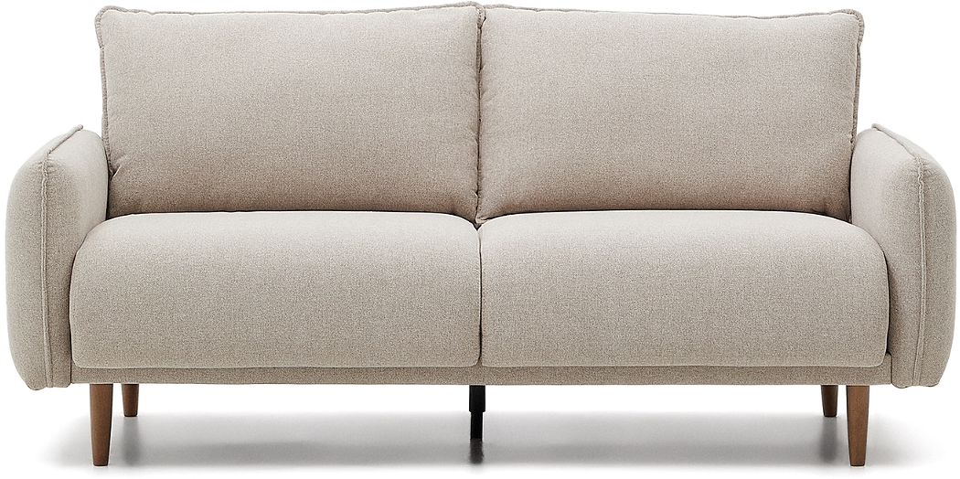 -personers Sofa Kave Home Carlota Beige Nordisk Design H84xl184xd95 Cm
