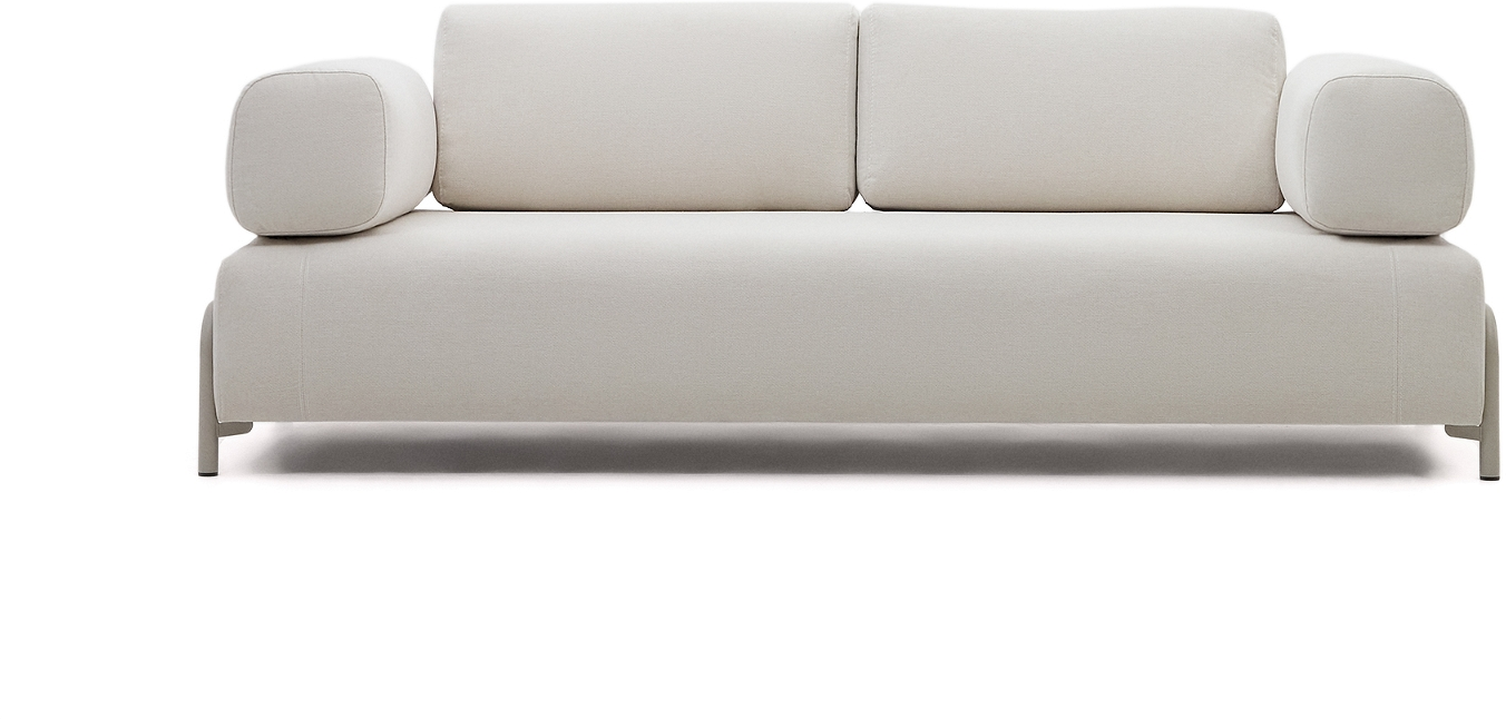 -personers Sofa Kave Home Compo Beige Chenille L232xd98xh82 Cm
