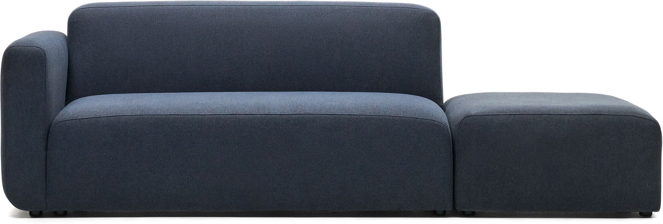 -personers Sofa Kave Home Neom Blå   Tekstureret Polyester  Fyrretræsben  Moderne Nordisk Design