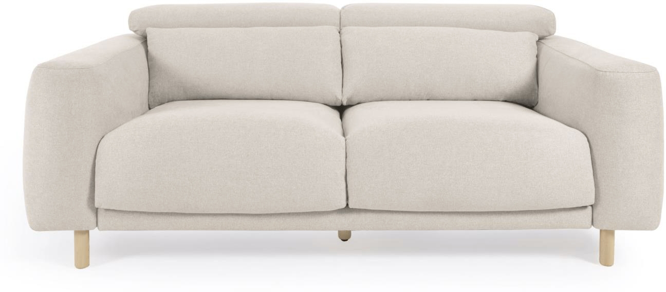 -personers Sofa Kave Home Singa Råhvid Med Chaiselong Venstre 215 Cm Polstret Nordisk Design