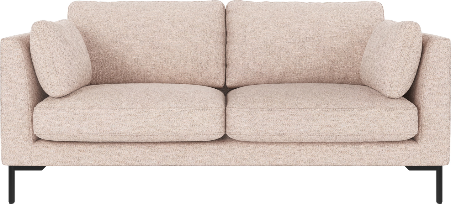 -personers Sofa Rowico Corwin   Max 01 Lysebeige Stof  Sorte Metalben