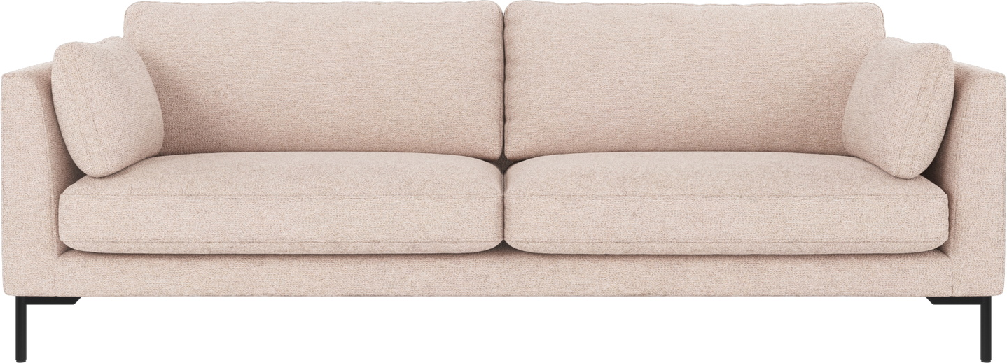 -personers Sofa Rowico Corwin Max 01 Stof Lysebeige Sort B238ã D98ã H83 Cm