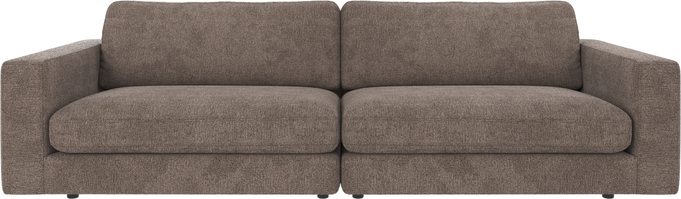 -personers Sofa Rowico Duncan Greg   Mørk Beige Polyestersstof Modulopbygget 258 Cm