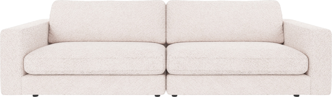 -personers Sofa Rowico Duncan Skandinavisk Design Hvid Anna Polyester Zig-zag Fjedre Fsc-mix H78ã B258ã D103 Cm