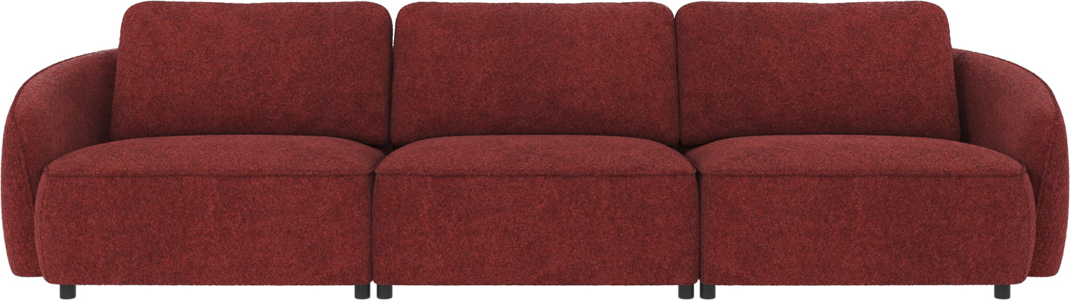 -personers Sofa Rowico Norris Anna   Rød Polyesterstof  Fscâ -mix  Skandinavisk Design