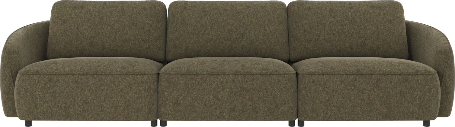 -personers Sofa Rowico Norris Brenda 77 Grøn Stof  Fsc-mix Træstel  Sorte Plastben