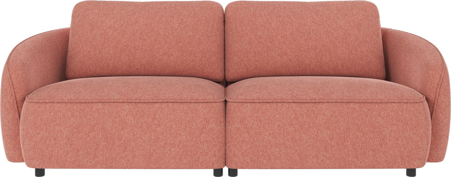 -personers Sofa Rowico Norris Brenda Polyesterstof Rød 226 Cm Bred