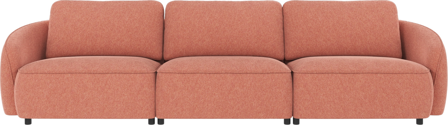 -personers Sofa Rowico Norris Brenda 52 Rød 319 Cm Nordisk Design Robust Komfort Stof Polyester Fsc-mix