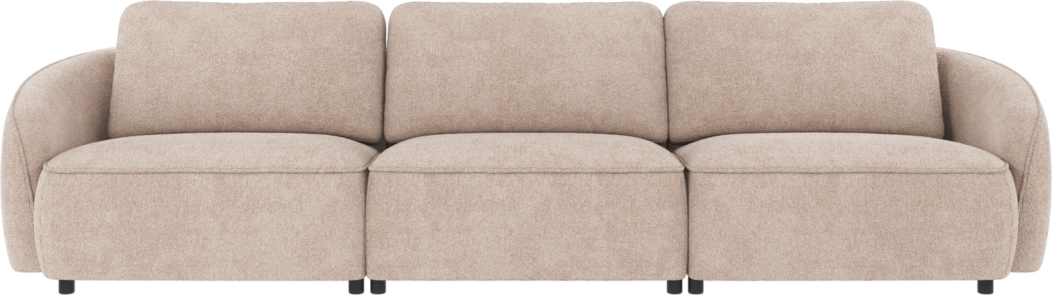 -personers Sofa Rowico Norris Lysebeige Stof 319 Cm Bred Nordisk Design