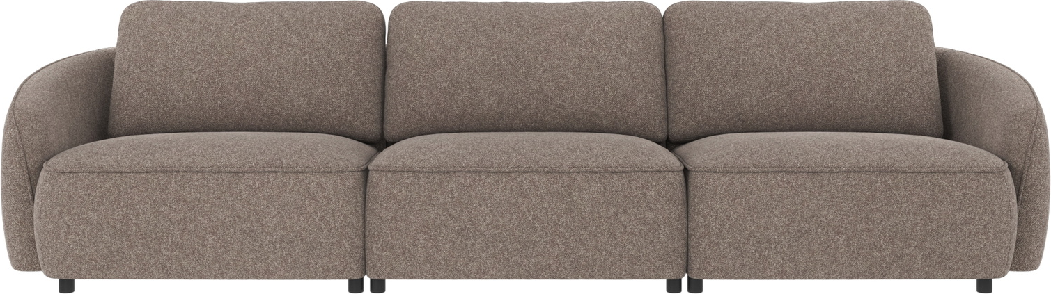 -personers Sofa Rowico Norris Mørk Beige Polyesterstof Bobby Fsc-mix H80ã B319ã D102 Cm