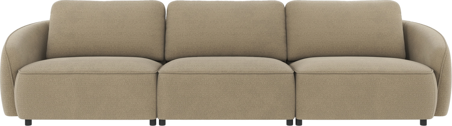 -personers Sofa Rowico Norris Rita 109 Mørk Beige 319 Cm Bred Nordisk Design