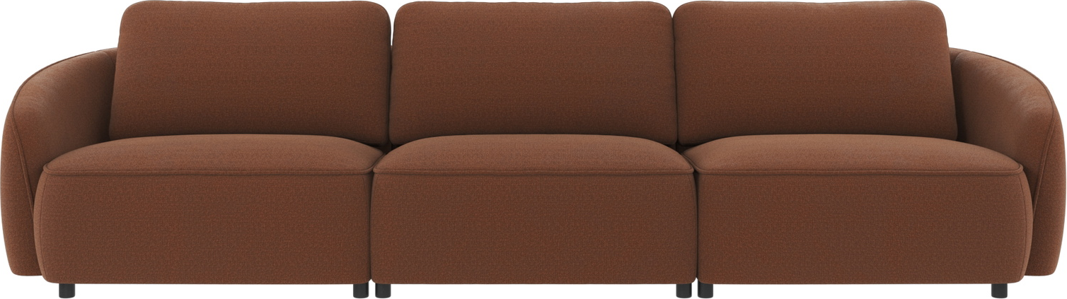 -personers Sofa Rowico Norris Rita 96 Rød Stof Fsc-mix Træstel 319ã 102ã 80 Cm
