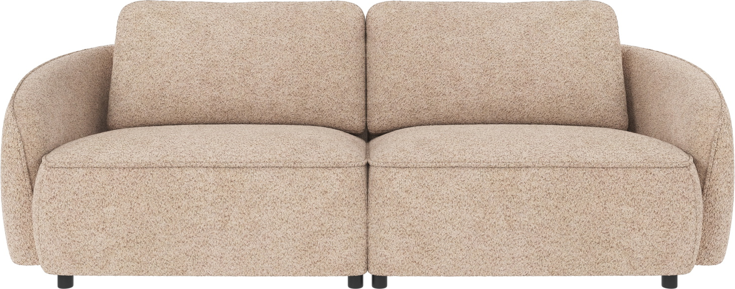-personers Sofa Rowico Norris Tremandssofa   Lysebeige Chenille Anna-stof  Fsc-mix Stel 226x102x80 Cm