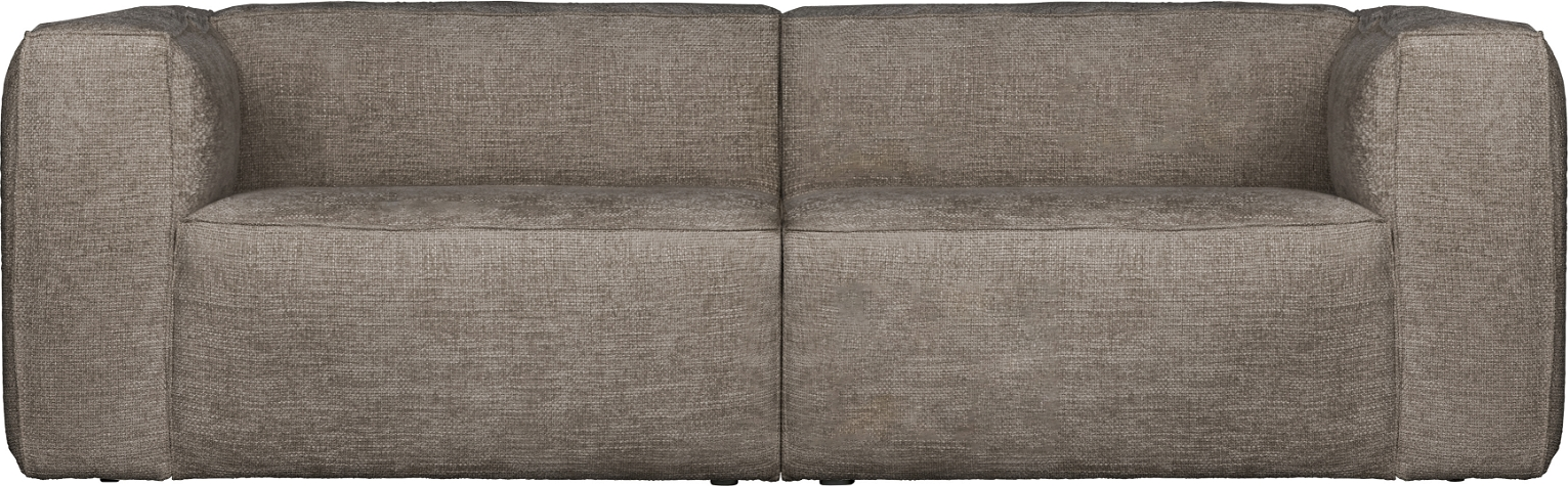 -personers Sofa Woood Exclusive Bean   Travertin Melange Polyesterstof  73x246x96 Cm