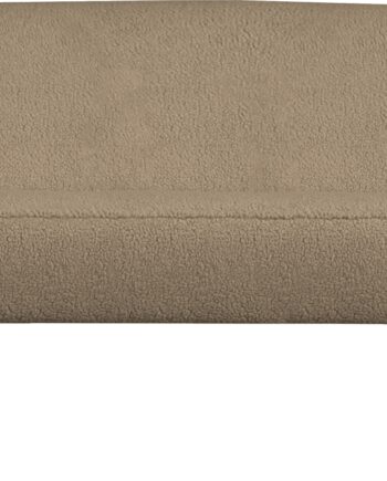 -personers Sofa Woood Sara   Sand Teddy-stof   Polyester Med Fsc-birkeben  110ã 72ã 73 Cm
